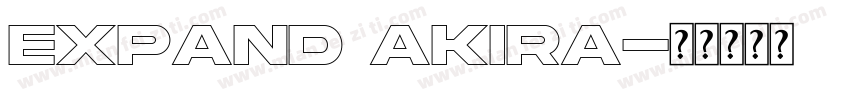 expand akira字体转换